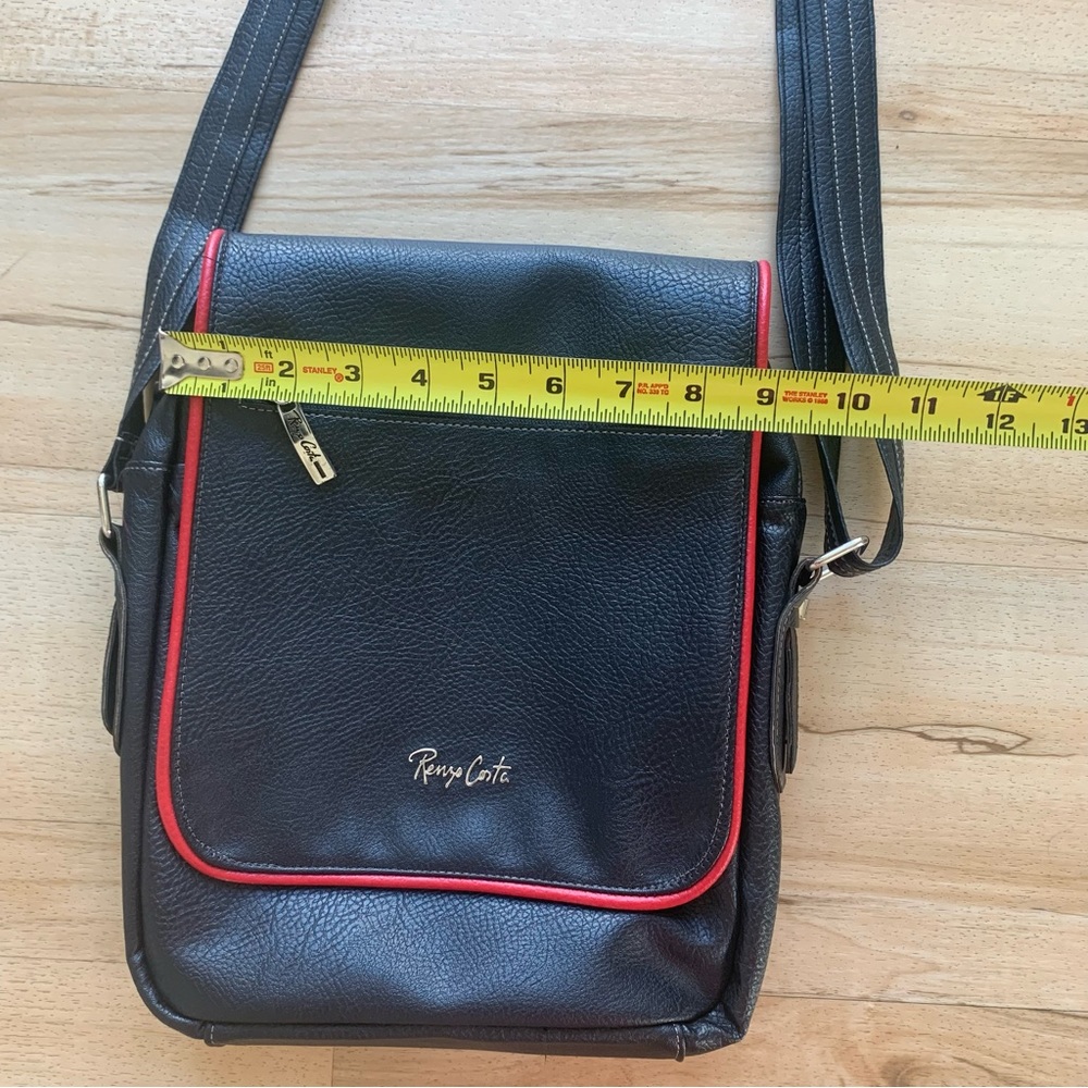 crossbody negro de cuero Renzo Costa Made in Perú - Picture 7 of 8